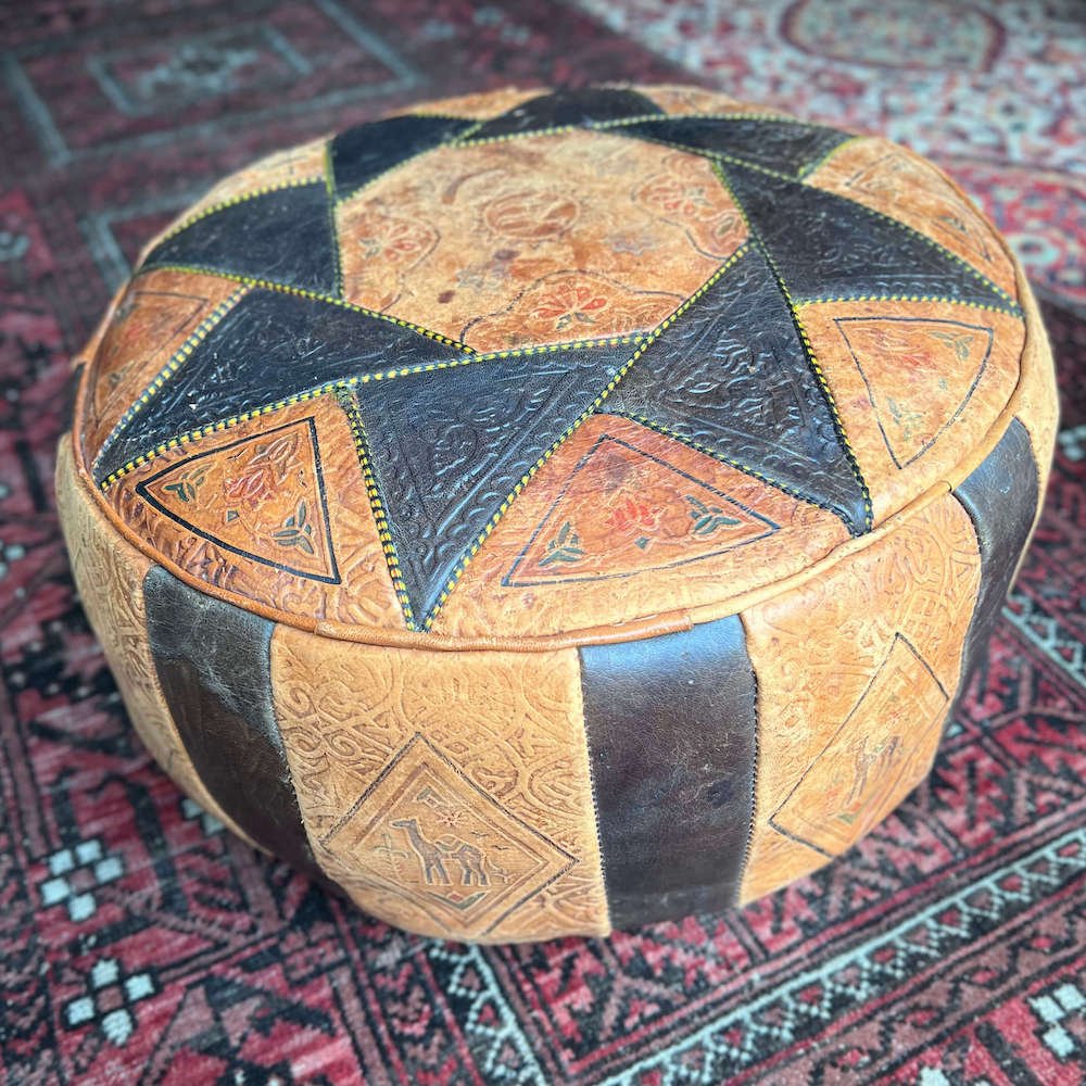 Vintage poufs deals